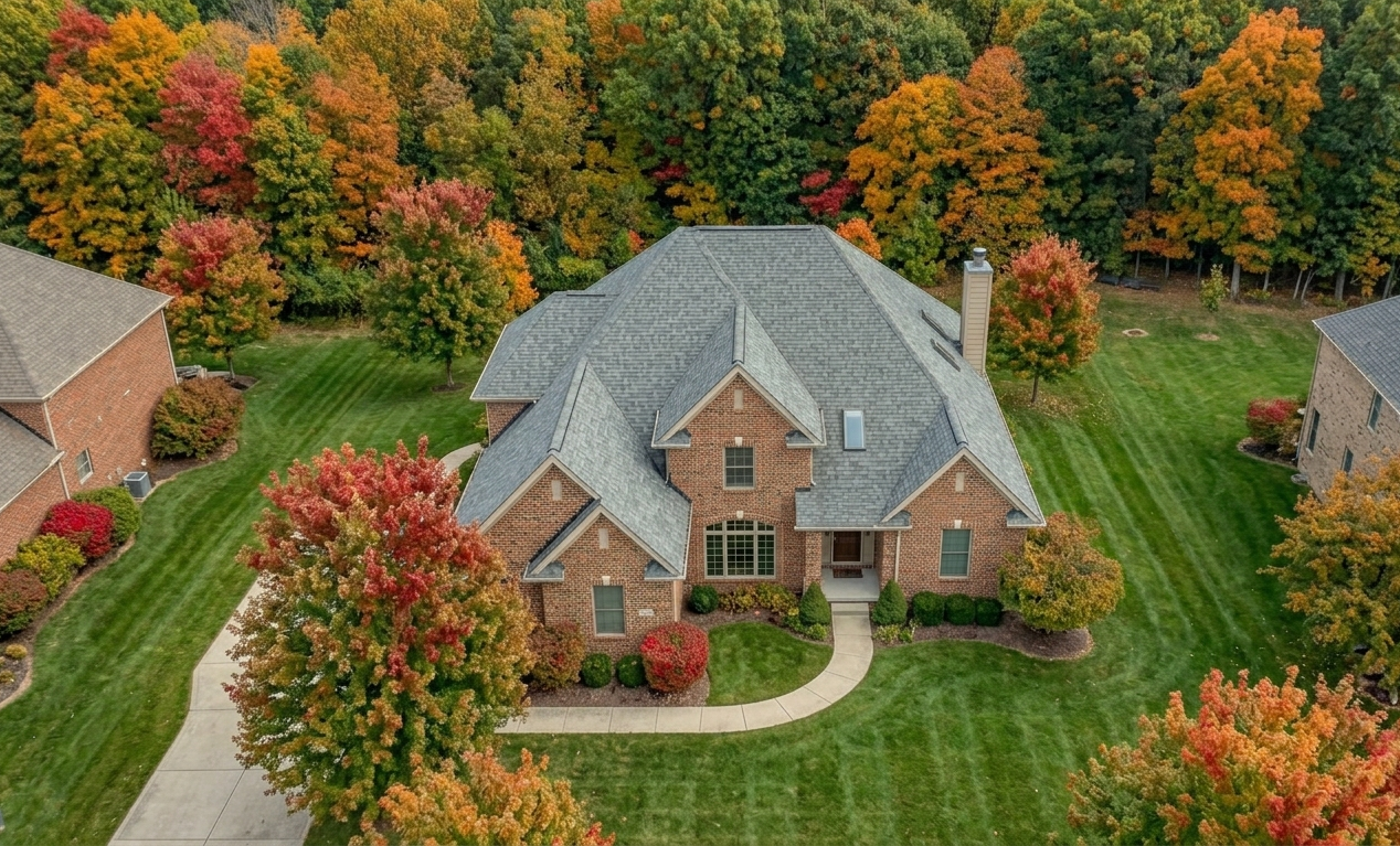 New roof on a Philadelphia area neighborhood home